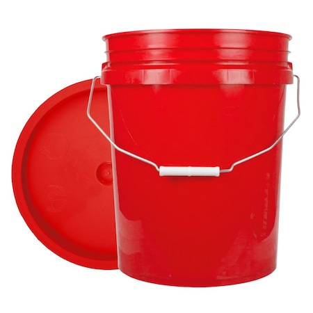 World Enterprises Round Bucket Set  Red 5RED,345RED